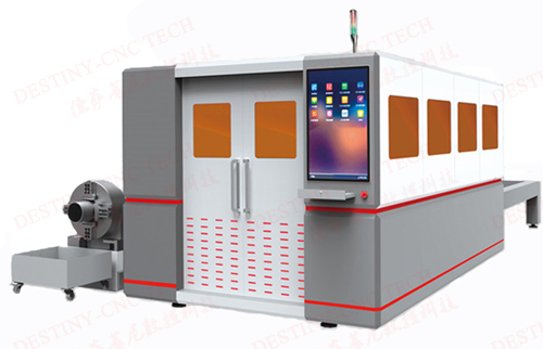 DT Auto-change platform &Auto pipe AIO1000W/2000w/3000w Fiber laser cutting machine